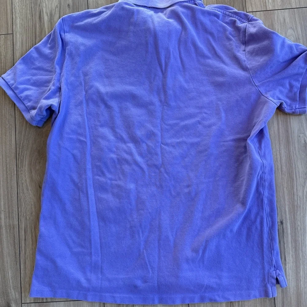 Polo Ralph Lauren Mens Size L Classic Fit Purple Short Sleeve Polo Pony Shirt